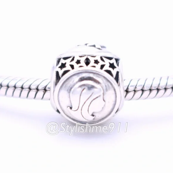 Authentic PANDORA Retired Virgo Star Sign Charm - 791941 - Picture 4 of 13